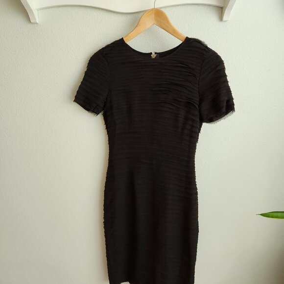 Burberry black Silk Sheath Dress Size 2 - Picture 9 of 9